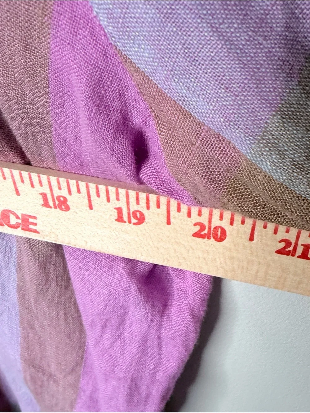 CP Shades 100% Linen Plaid Madras Button Down Shirt Fuschia Tan Women’s Large - Picture 4 of 8